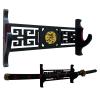 GUIIYLGG Sword Holder Katana Wall Mount - 1-Tier dragon icon Velvet Padded Katana Holder Samurai Sword Display Rack Wand Lightsabe Wakizashi Sword Stand Display Hanger view 1