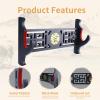 GUIIYLGG Sword Holder Katana Wall Mount - 1-Tier dragon icon Velvet Padded Katana Holder Samurai Sword Display Rack Wand Lightsabe Wakizashi Sword Stand Display Hanger view 3