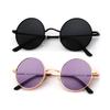 KALIYADI Round Polarized Sunglasses for Men Women Retro Metal Hippie Circle Style Sun Glasses UV Protection (2 Pack) 45mm view 1