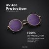 KALIYADI Round Polarized Sunglasses for Men Women Retro Metal Hippie Circle Style Sun Glasses UV Protection (2 Pack) 45mm view 3