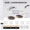KALIYADI Round Polarized Sunglasses for Men Women Retro Metal Hippie Circle Style Sun Glasses UV Protection (2 Pack) 45mm view 4
