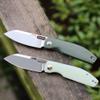 CJRB Pocket EDC Knife - Ekko(J1929) Small Folding Knife AR-RPM9 Steel Blade and Natural Green G10 Outdoor for Men Women for Gifts view 2