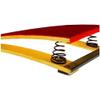 GRRICEPL Gymnastics Junior Springboard, 2 Springs Small Springboard Cheap Vault Equipment, Curved Mini Trampoline for Beginning Gymnasts, view 4