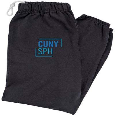 LOGOVISION CUNY School of Public Health School Logo Mens Jogger Sweatpants, Black, X-Large