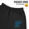 LOGOVISION CUNY School of Public Health School Logo Mens Jogger Sweatpants, Black, X-Large view 3