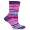 HEAT HOLDERS Women's Yasmine Multi Twist Stripe Socks Black/Light Grey/Women's 5-9 view 3