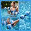 SEWACC 1 Pair Aquatic Exercise Dumbells Water Aerobics Floating Dumbbell Fitness Barbells EVA Water Hand Bars for Pool Exercises Water Fitness Equipment view 3