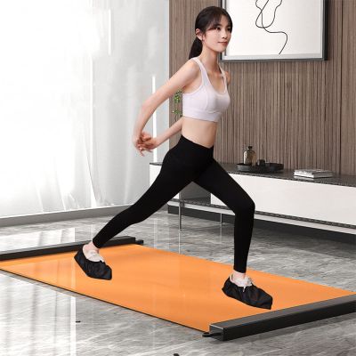 IMPREC Slide Board, Including Sliding Booties & Carrying Bag,for Speed Balance Training,Sliding Mat for Hockey Skiing Ice Skating at Home (Color : Orange, Size : 1.4m)