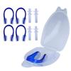 Pilipane Swimming Earplugs, 4pcs Soft Swimming Nose Clips Earplugs Set Watertight Noise Canceling Swim Dive Supplies, Keep Water Out Keep The earplugs in(Blue) view 1