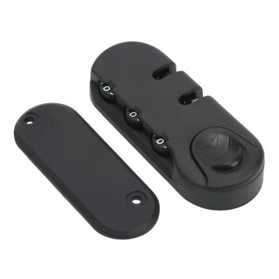 Luggage Lock,3 Digits Zinc Alloy Lock,Catch Plastic Frosted Appearance Black Suitcase Password Security Lock for Travel