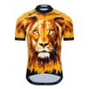 Lion Cycling Jersey Men, Short Sleeve Mountain Dirt Bike Shirt MTB Clothing Biking Gear Tops Riding Road Outfit BMX Clothes Bicycle Apparel Ciclismo Uniform 6XL view 1