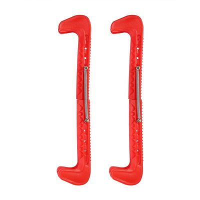 Tiiyee Ice Skate Guards, Ice Skating Blade Covers Top Notch Hard Figure Skate Protector Walking Covers Accessories Adjustable Buckle Can Be Trimmed to Fit for Adults Men Women Hockey Equipment