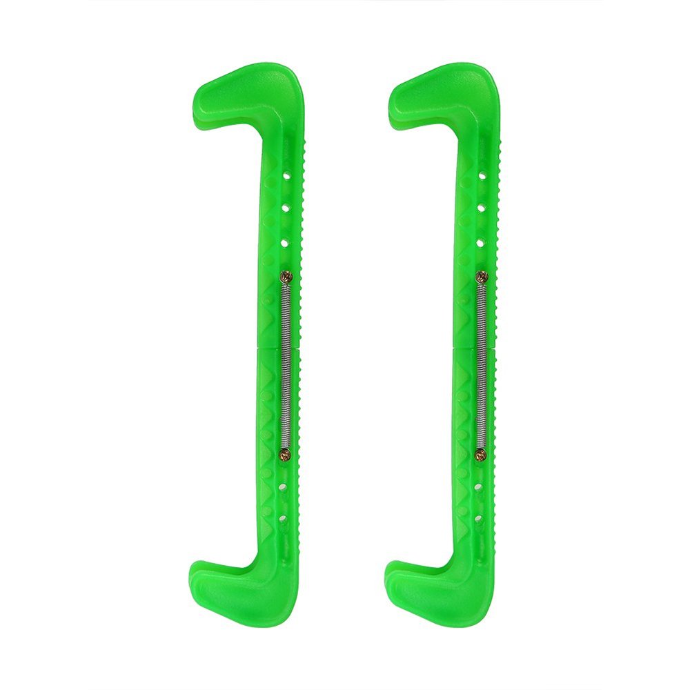 Top Notch Hard Skate Guards, Colorful Scented Designs Supergard Ice Skating Deluxe Figure Blade Covers Equipment with Adjustable Buckle Can Be Trimmed to Fit Versatile Protectors(Green)