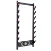 GUIIYLGG Sword Holder Katana Wall Mount - 8-Tier Tai Chi icon Velvet Padded Katana Holder Samurai Sword Display Rack Wand Lightsabe Wakizashi Sword Stand Display Hanger view 1