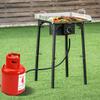 Happygrill Camping Stove Outdoor, High Pressure Single Burner Propane Gas Camp Stove w/Detachable Legs, 100,000 BTU Output, 0-20 PSI Regulator, Portable Camping Burner Picnic Cookout view 2