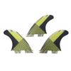 bohally Fiberglass+Honeycomb Surfboard Fin (3) Glass Flex Thruster Surf Fin Style G5 - Tri Fin Thruster Set Surfboard fins Size M Size fins view 1