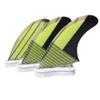 bohally Fiberglass+Honeycomb Surfboard Fin (3) Glass Flex Thruster Surf Fin Style G5 - Tri Fin Thruster Set Surfboard fins Size M Size fins view 4