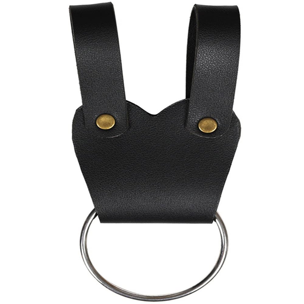 Medieval Scabbard Belt Accessories for Men Renaissance Knight Leather Medieval Sword Holder Viking Costume LARP Accessories (002black)