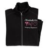 CAOMP Custom Nurse Jacket Personalized Embroidered Full-Zip Jacket for WomenNurse Jacket Black view 1