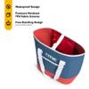 RTIC Ultra-Tough Tote Bag, Waterproof for Beach, Pool, Towel, Grocery, Shopping, Camping, Picnic, Travel, Boat, Heavy-Duty, Puncture Resistant, Small, Patriot view 3
