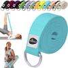 TECEUM [New 2025 Yoga & Mat Strap 2 in 1 Cotton 6 ft 8 ft 10 ft (30+ Colors) Adjustable Non-Slip Belt for Yoga, Pilates, Stretching, Physiotherapy, Fitness & Home Workout for Carrying Mats view 1