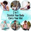 TECEUM [New 2025 Yoga & Mat Strap 2 in 1 Cotton 6 ft 8 ft 10 ft (30+ Colors) Adjustable Non-Slip Belt for Yoga, Pilates, Stretching, Physiotherapy, Fitness & Home Workout for Carrying Mats view 2