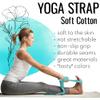 TECEUM [New 2025 Yoga & Mat Strap 2 in 1 Cotton 6 ft 8 ft 10 ft (30+ Colors) Adjustable Non-Slip Belt for Yoga, Pilates, Stretching, Physiotherapy, Fitness & Home Workout for Carrying Mats view 4