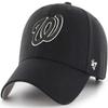 '47 MLB Black White MVP Adjustable Hat, Adult One Size Fits All (as1, Alpha, one_Size, Washington Nationals) view 1