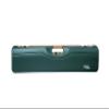 Negrini Ultra-Compact Hard Travel Case for Single-Shot Rifles up to 24" Barrel with Scope Storage, TSA Locks, Green/Nespola Leather/Brown view 1