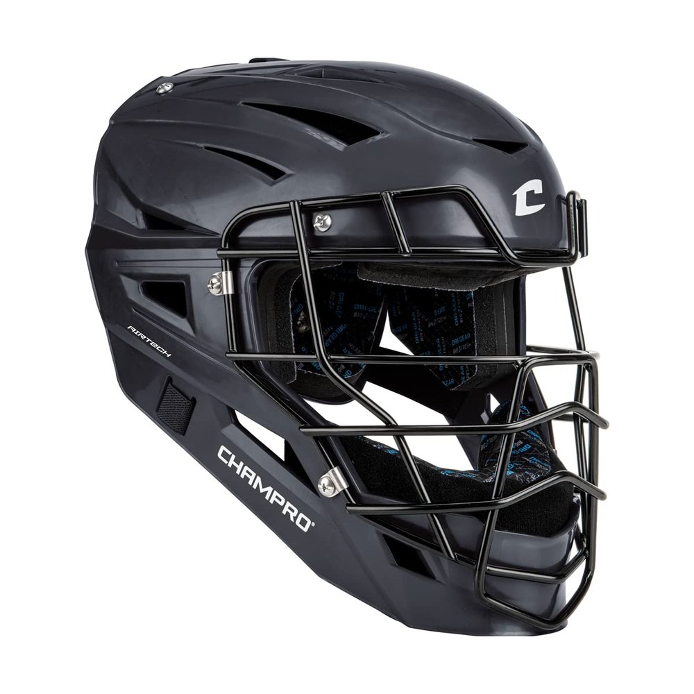 Champro HX Cannon Uncoated Catcher's Mask, Large, Navy
