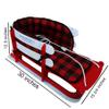 Snow Sled for Toddlers, with Cushion Pad and Seat Belt Red view 3