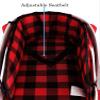 Snow Sled for Toddlers, with Cushion Pad and Seat Belt Red view 4
