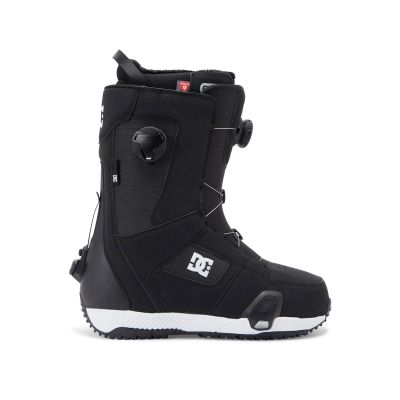 DC Men's Phase BOA Pro Step On Adjustable Durable Medium-Flex Ventilated Snowboard Boots with Insulated Liner & Molded Insole, Black/White, 10.5