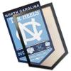 College Flags & Banners Co. UNC Tar Heels Heritage Logo History and Wood Banner Frame view 1