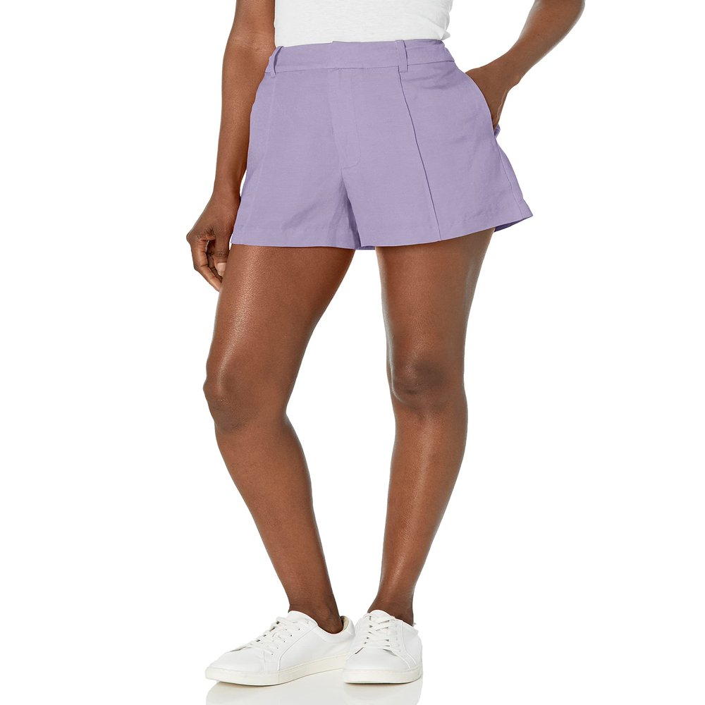 ASTR The Label Women's Amiah Shorts, Lavender, XS