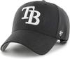 47 MLB Black White MVP Adjustable Hat, Adult One Size Fits All (as1, Alpha, one_Size, Tampa Bay Rays) view 1