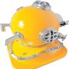 Morse Boston Diving Helmet Navy Yellow Divers Sea Mark V Scuba Helmet view 4