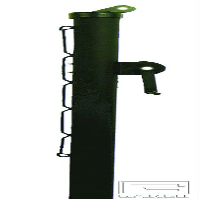 Grand Slam 2-7/8" Round Tennis Posts, Green 2 7/8 External Ratchet Tennis Posts, Green