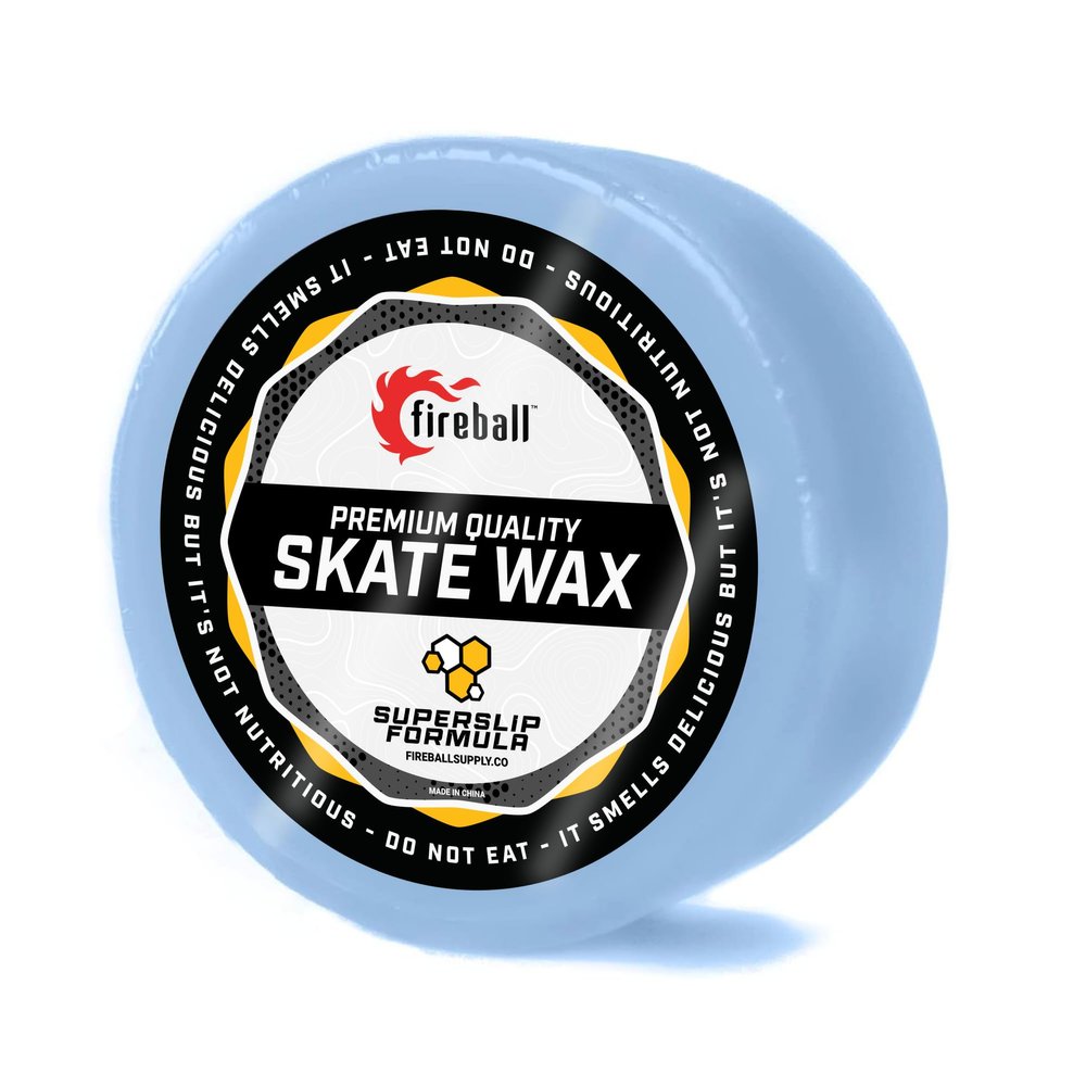 Fireball SuperSlip Pro Skateboard Wax for Rails - USA Made Skate Curb Wax for Scooters Aggressive Inline and Skateboards - Custom Formula Professional Skate Wax (Cloud)