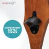 Play Platoon Hook and Ring Game with Bottle Opener and Magnetic Cap Catch - Wood Ring Toss Game for Adults, Fish Tiki Design view 4