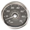Medallion Boat Speedometer Gauge 8650-00100-29 | Oversized Silver Black view 1