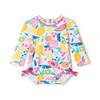 Hatley Baby Girl's One Piece Rashguard Swimsuit, Summer Fruit view 1