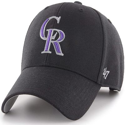 47 MLB Team Color MVP Adjustable Hat, Adult One Size Fits All (as1, Alpha, one_Size, Colorado Rockies)
