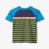 Hatley Boys Swim Short Sleeve One-Piece Rashguard, Fish Stripes, 4 Years view 2