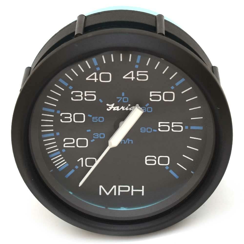 Faria Boat Speedometer Gauge SEK8076A | Chesapeake Black 60 MPH 3 1/4 Inch