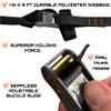MULTUS Handle and Haul Sportsman Tie Down Carabiner Anchor Strap Camping Hunting Trucking Gear - 3 Pack view 2
