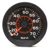 OMC Marine Boat Speedometer Gauge 8462B | 10-70 MPH 3 1/4 Inch Black Red view 1