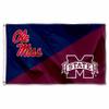 Ole Miss vs Mississippi State House Divided 3x5 Flag Rivalry Banner Flag view 1