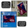 Ole Miss vs Mississippi State House Divided 3x5 Flag Rivalry Banner Flag view 3