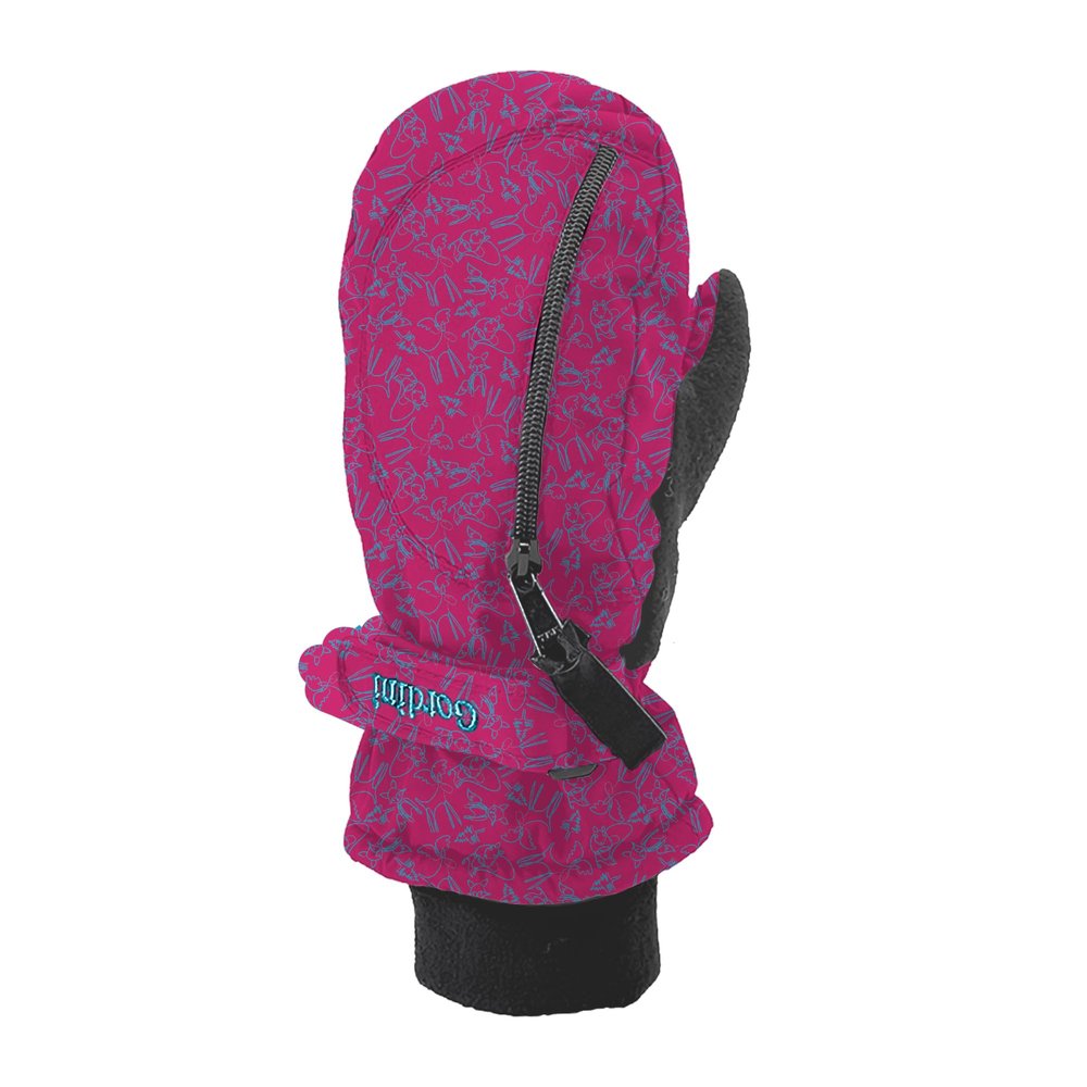 Gordini Toddlers' Heaterpack Mitten, Magenta Woodland, X-Large